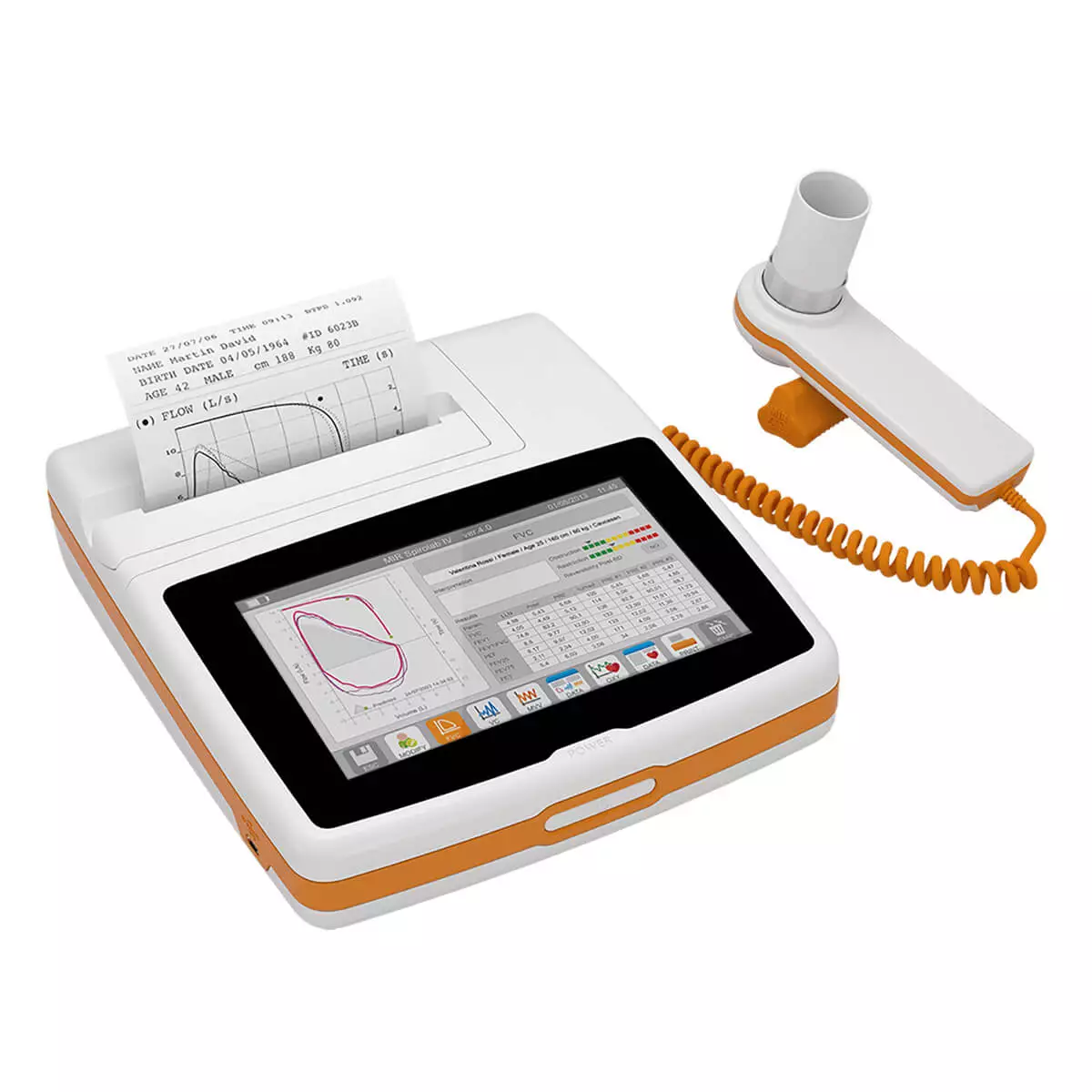 Spirolab touchscreen desk spirometer