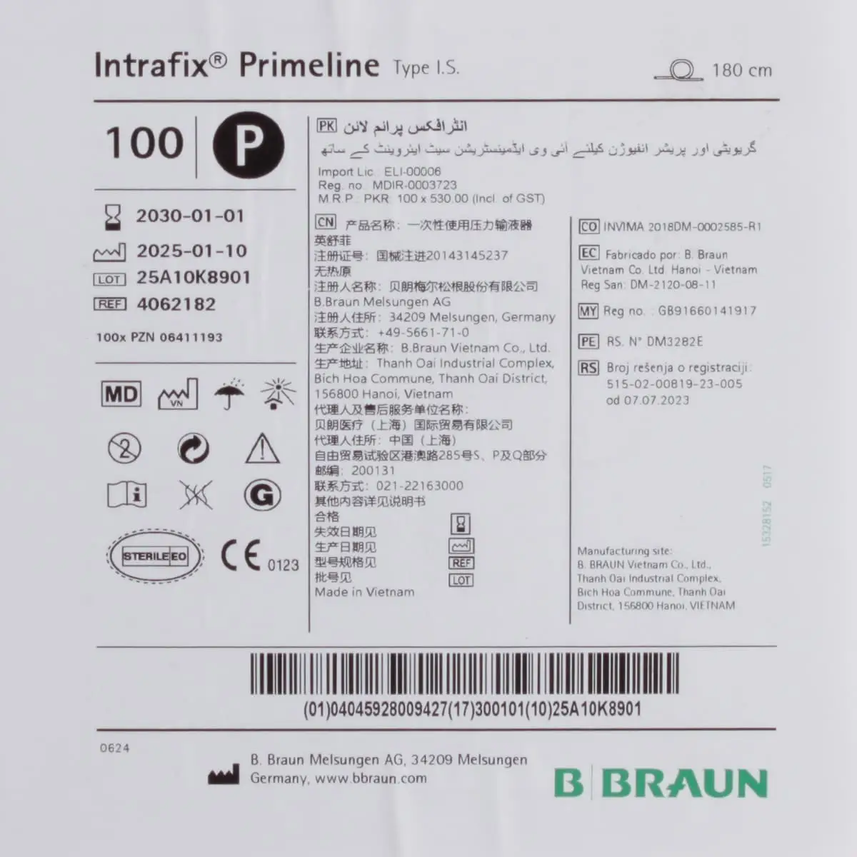 Intrafix Primeline infusion device Intrafix Primeline infusion device