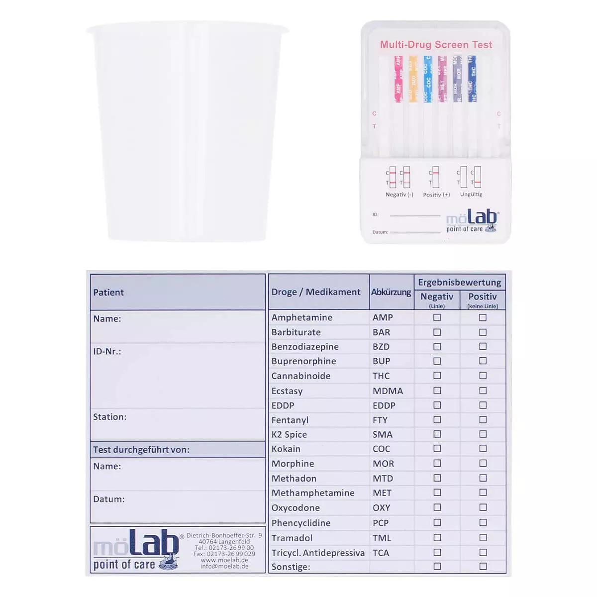  OneSecund multi-dip rapid drug test