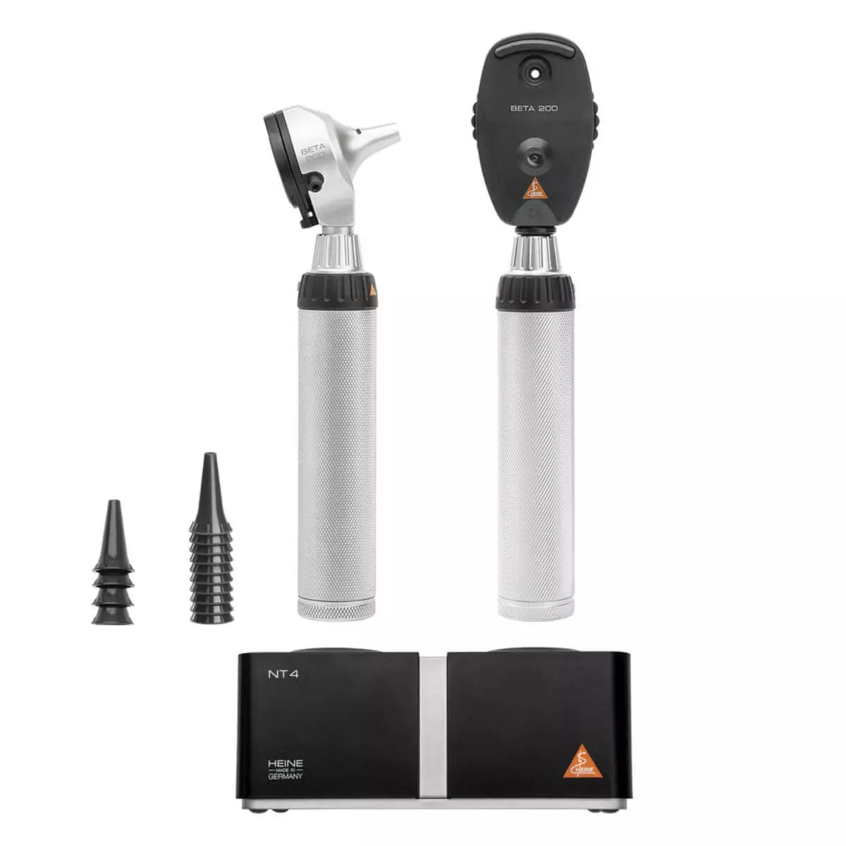  HEINE BETA 200 LED F.O. otoscope & BETA 200 LED ophthalmoscope in a set