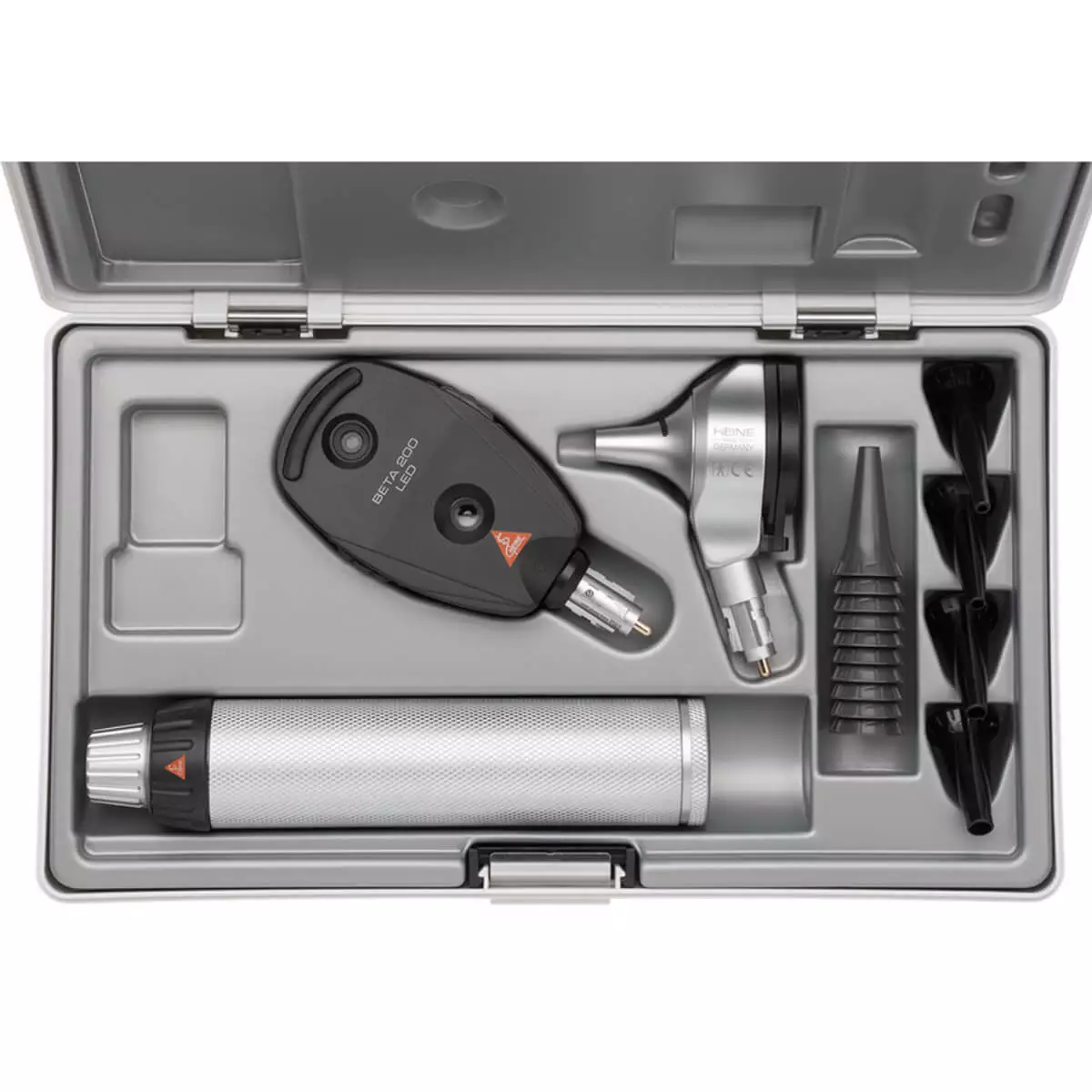  HEINE BETA 200 LED F.O. otoscope & BETA 200 LED ophthalmoscope in a set