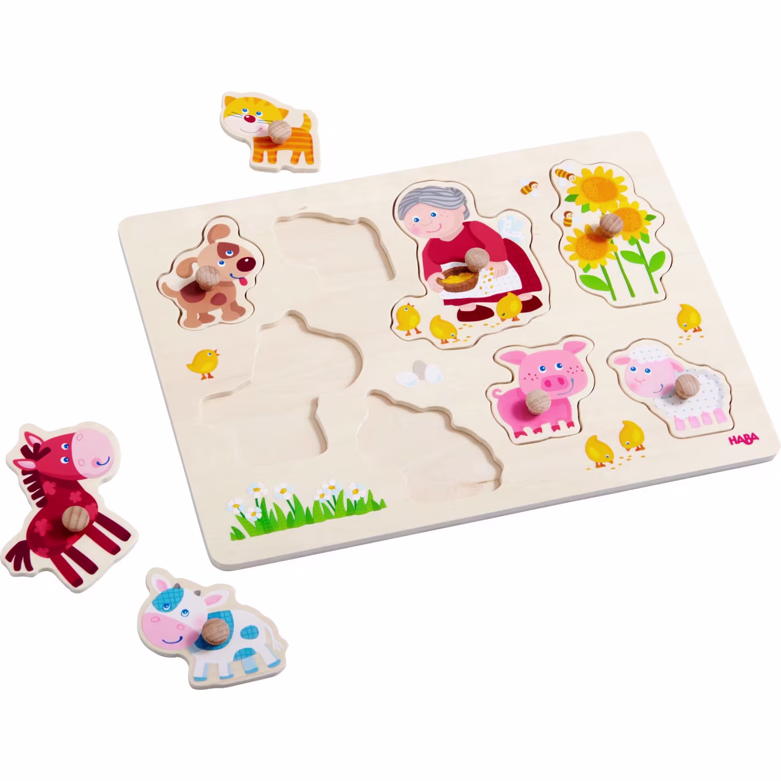 Grandma's Animals knob puzzle Grandma's Animals knob puzzle