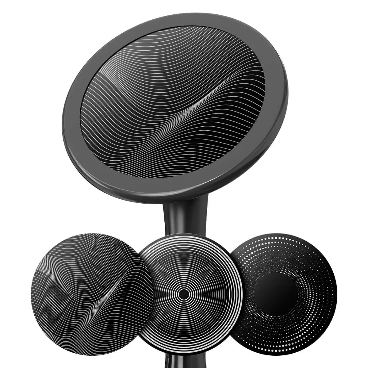  Engraved aluminum membrane set “Drums”