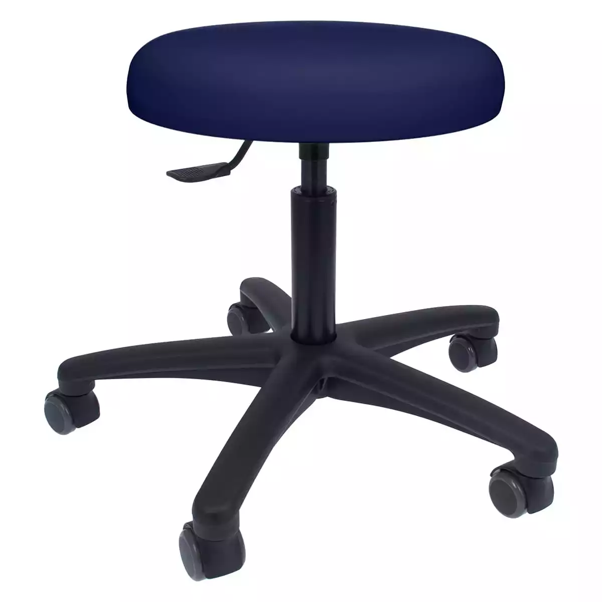 Swivel roll stool with plastic base Swivel roll stool with plastic base