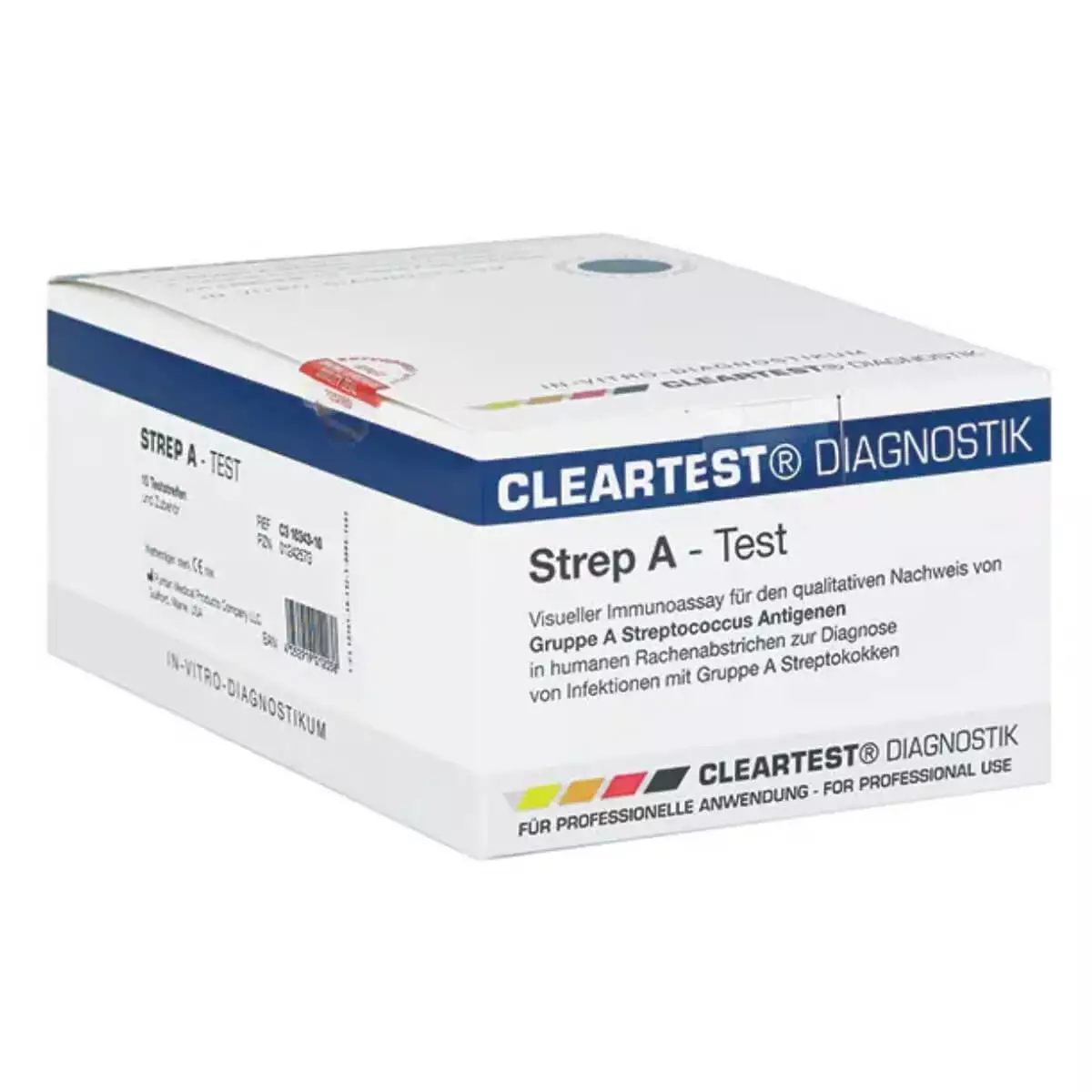  Cleartest Strep A test strips for throat swabs