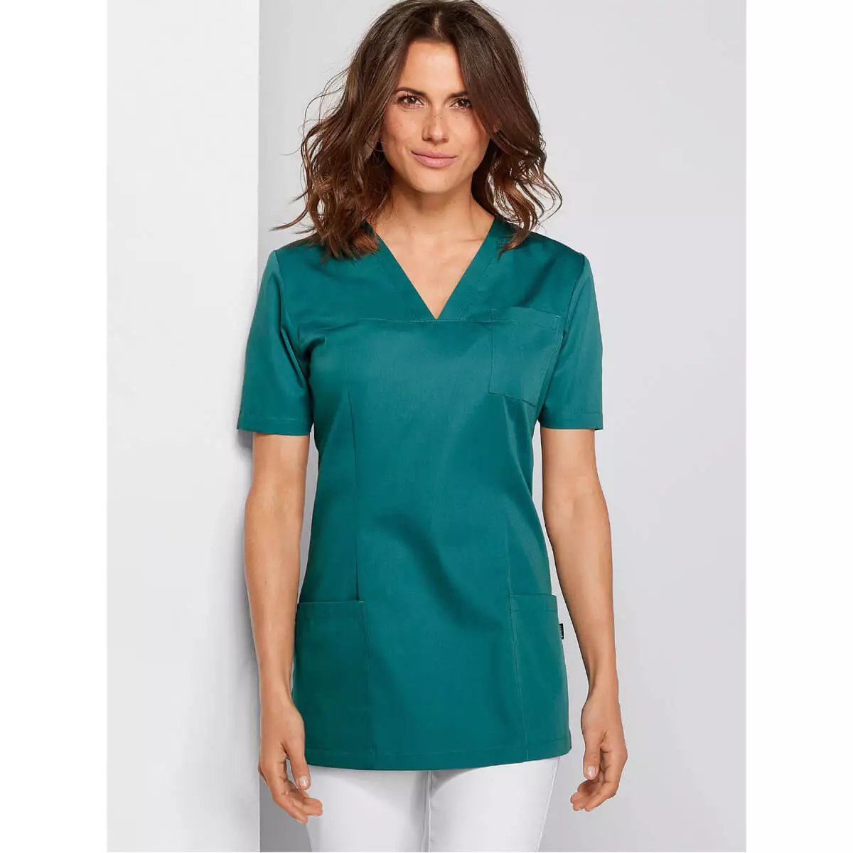  Ladies’ scrub top Roma with V-neck