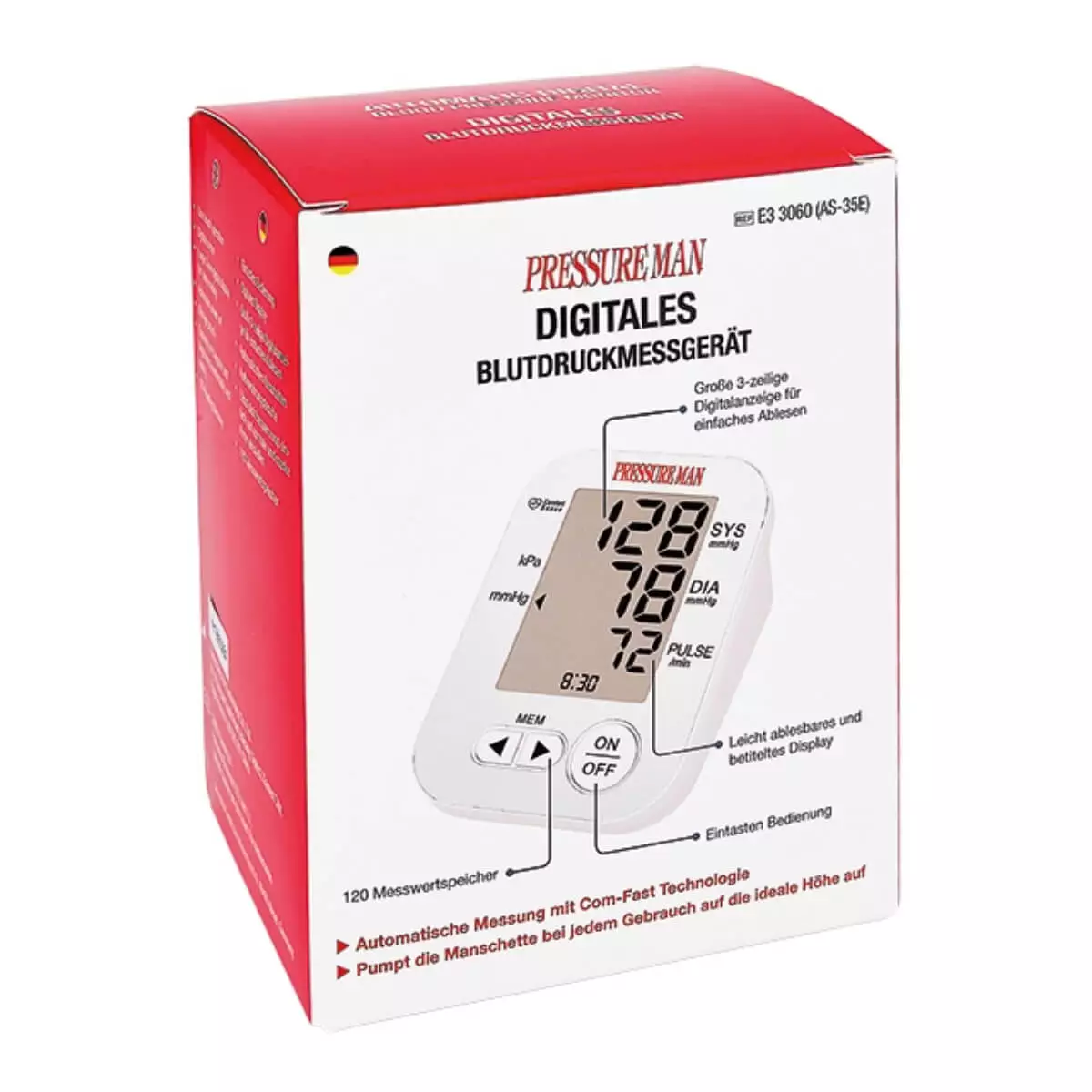 Pressure Man fully automatic blood pressure monitor