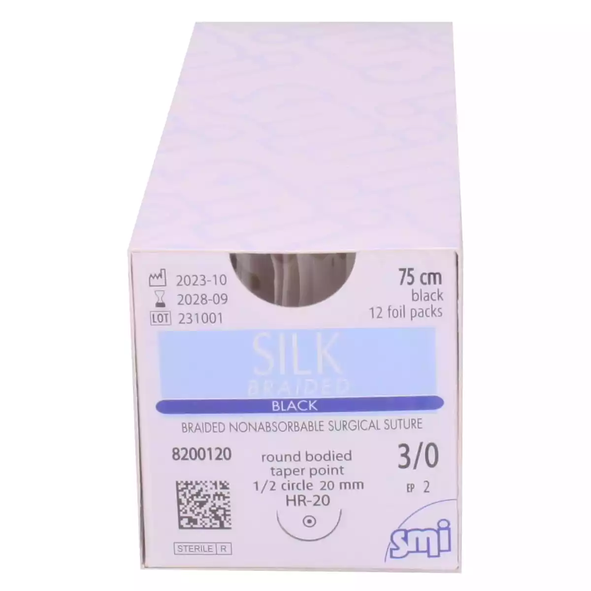  Silk Braided Black suture material