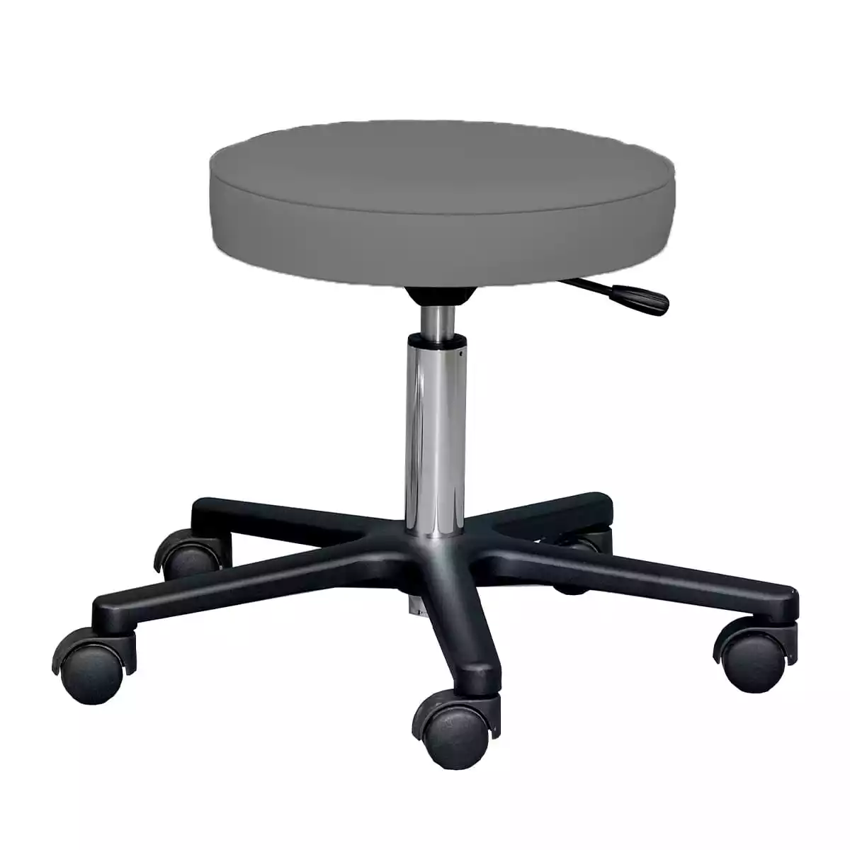  Swivel stool with black aluminum base