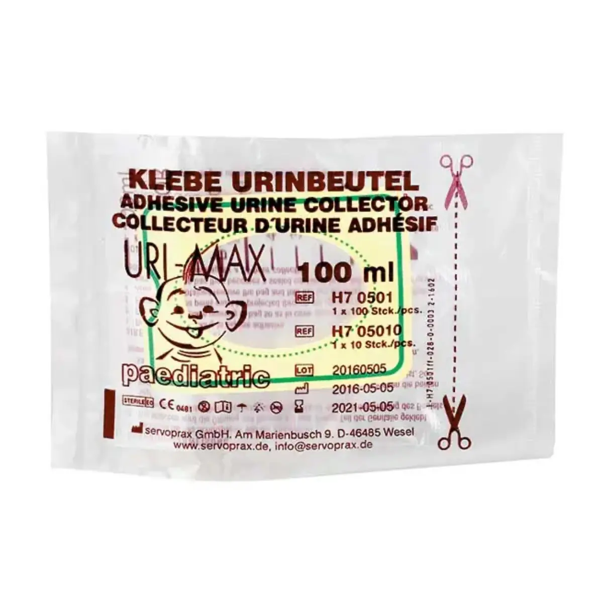 Uri-Max pediatric adhesive urine collection bags Uri-Max pediatric adhesive urine collection bags