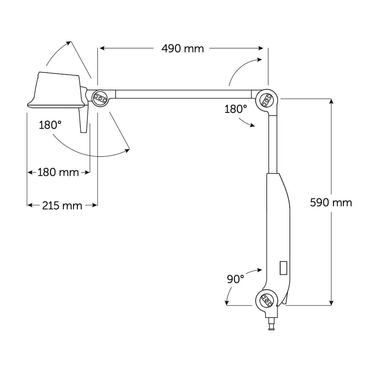  ACEMST1.3 LED Examination Light - Tripod Model