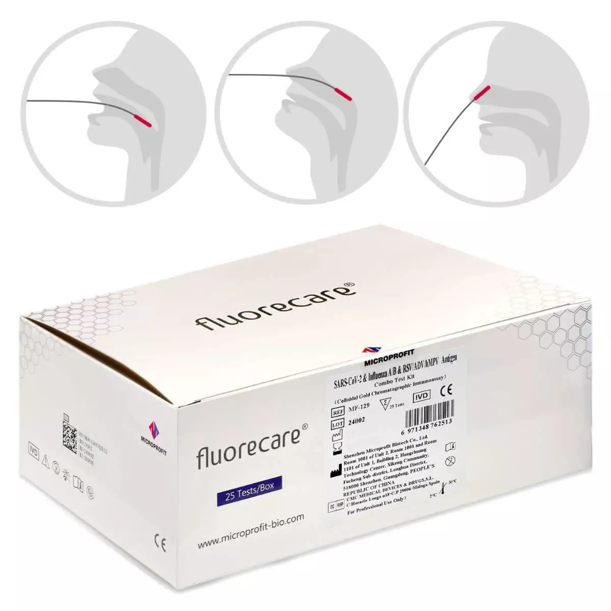  SARS-CoV-2, Influenza A/B, RSV, ADV, hMPV 6-in-1 professional rapid test 