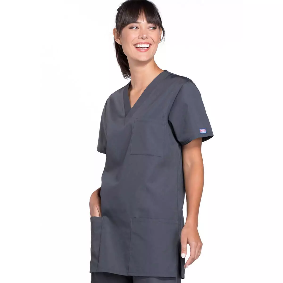  Workwear Originals unisex scrub top with 3 pockets