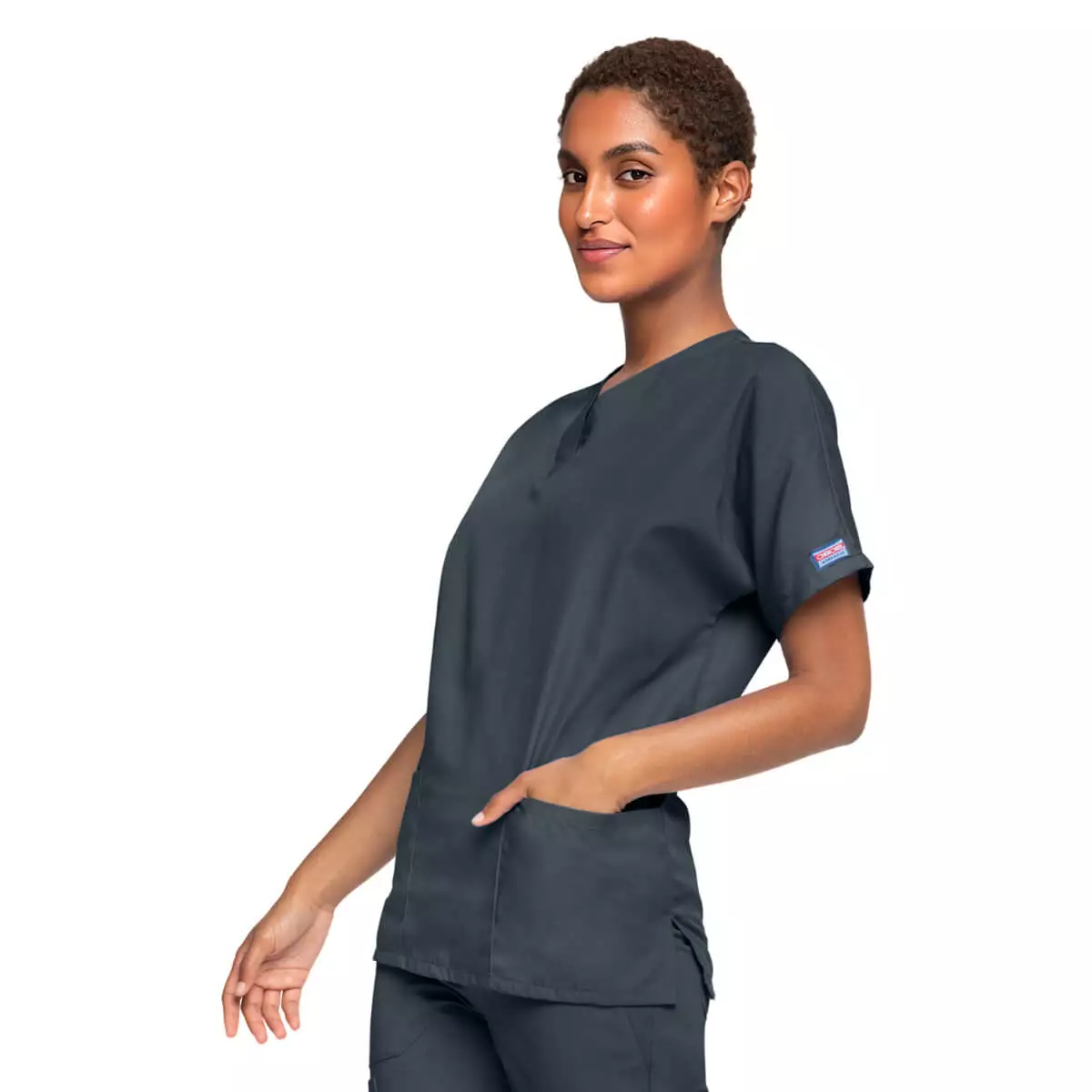  Workwear Originals women's scrub top with 2 pockets