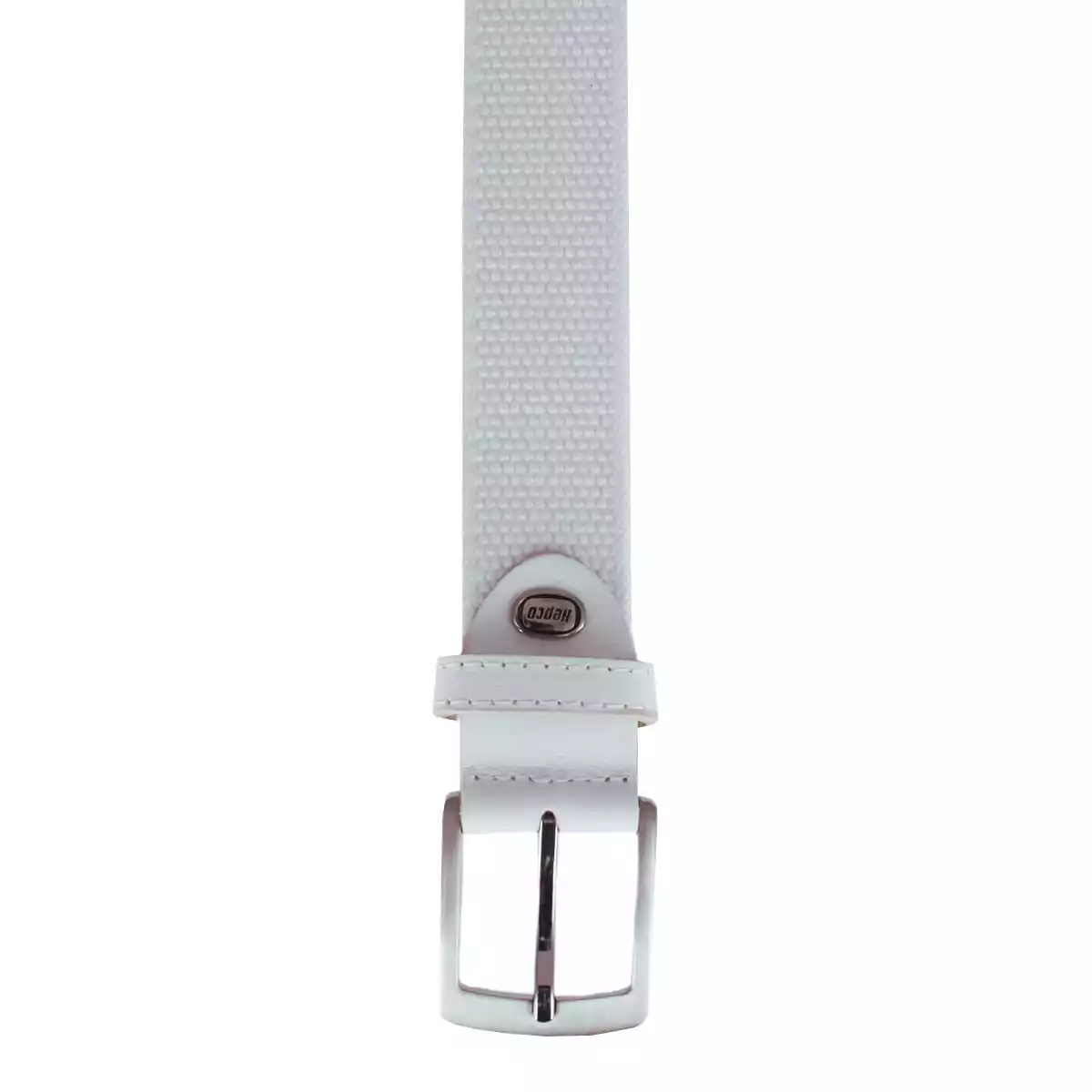  Elasticband belt with full-grain cowhide leather flaps