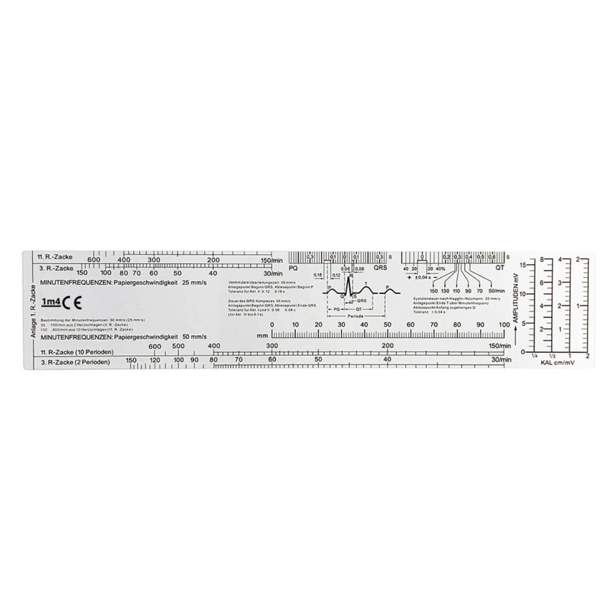 Ekg Rhythms Ruler Buy 1m4 ECG ruler online