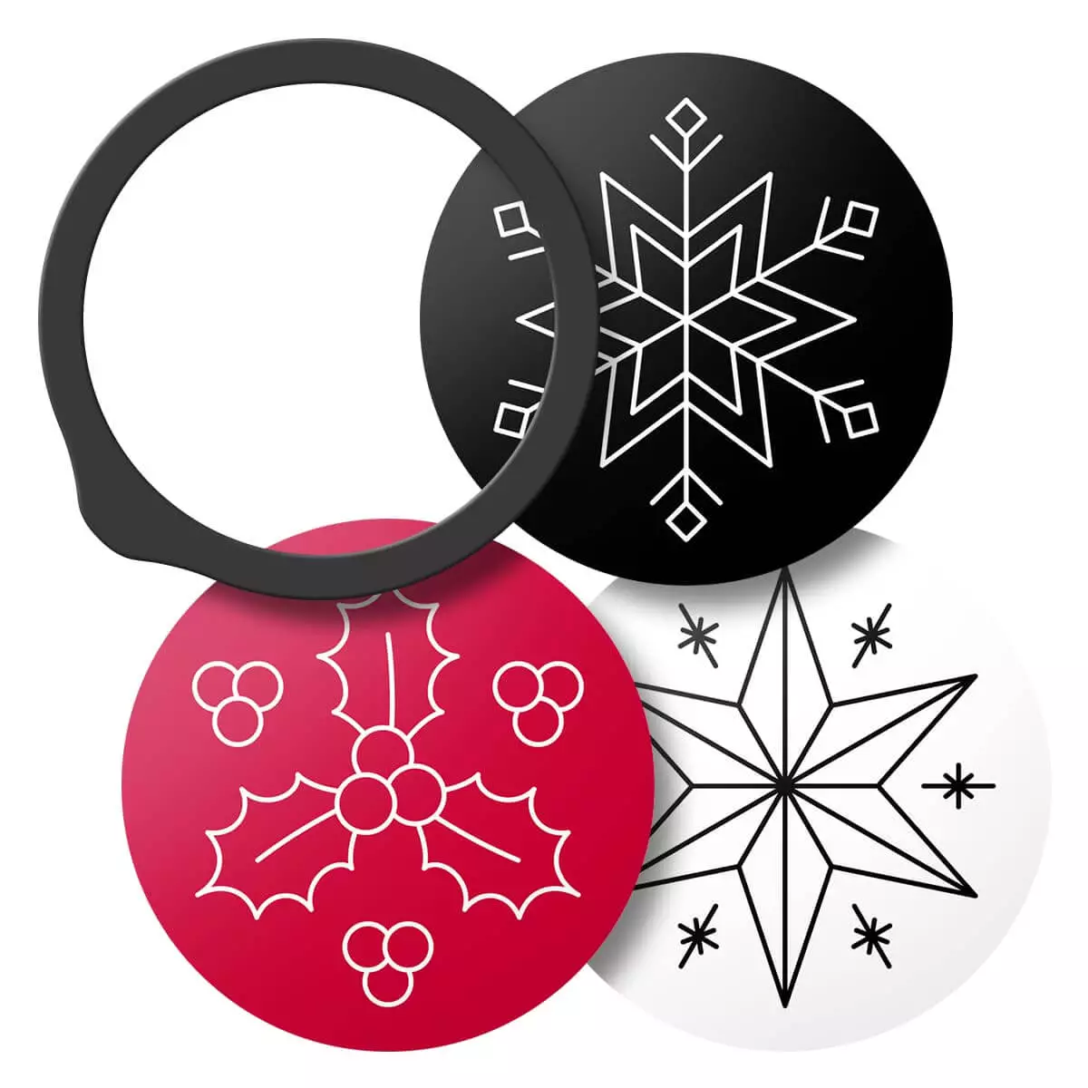  Printed fiberglass membrane set “Drums”