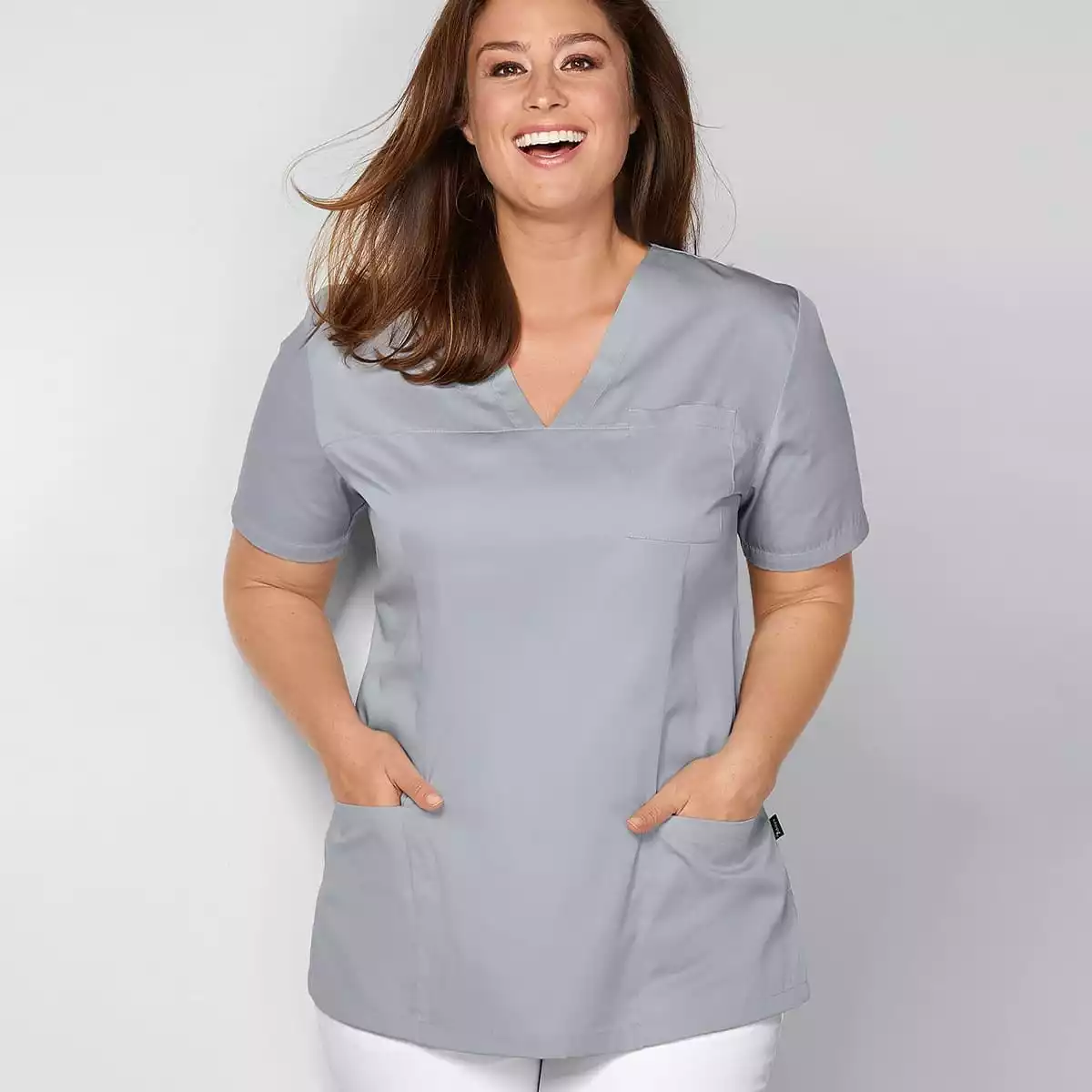 Ladies’ scrub top Roma with V-neck Ladies’ scrub top Roma with V-neck