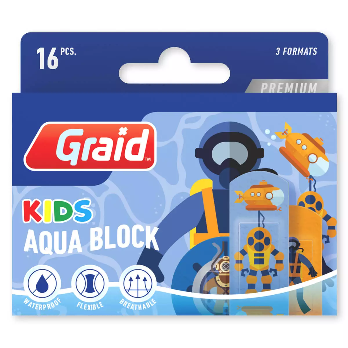  Aqua Block Kids Premium plasters