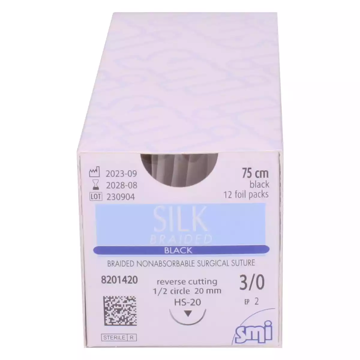  Silk Braided Black suture material