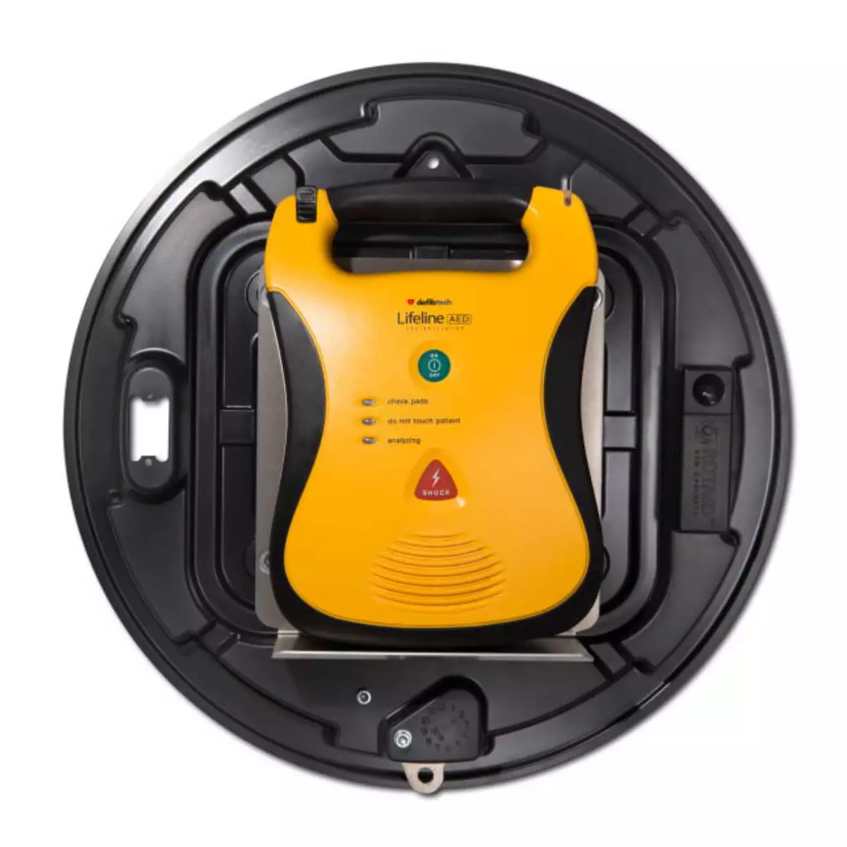  Round AED protective case with alarm