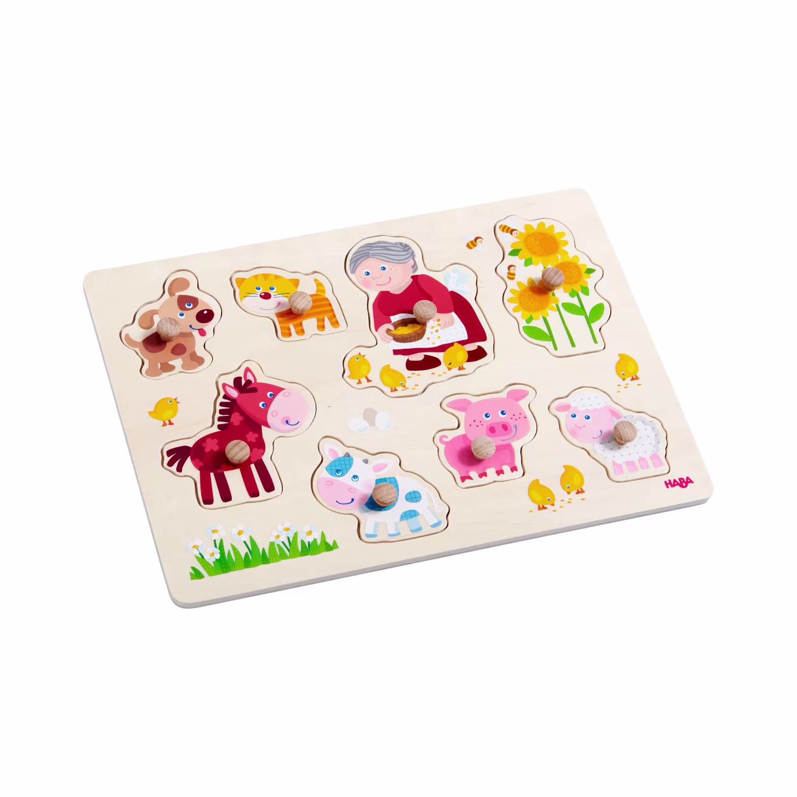 Grandma's Animals knob puzzle Grandma's Animals knob puzzle