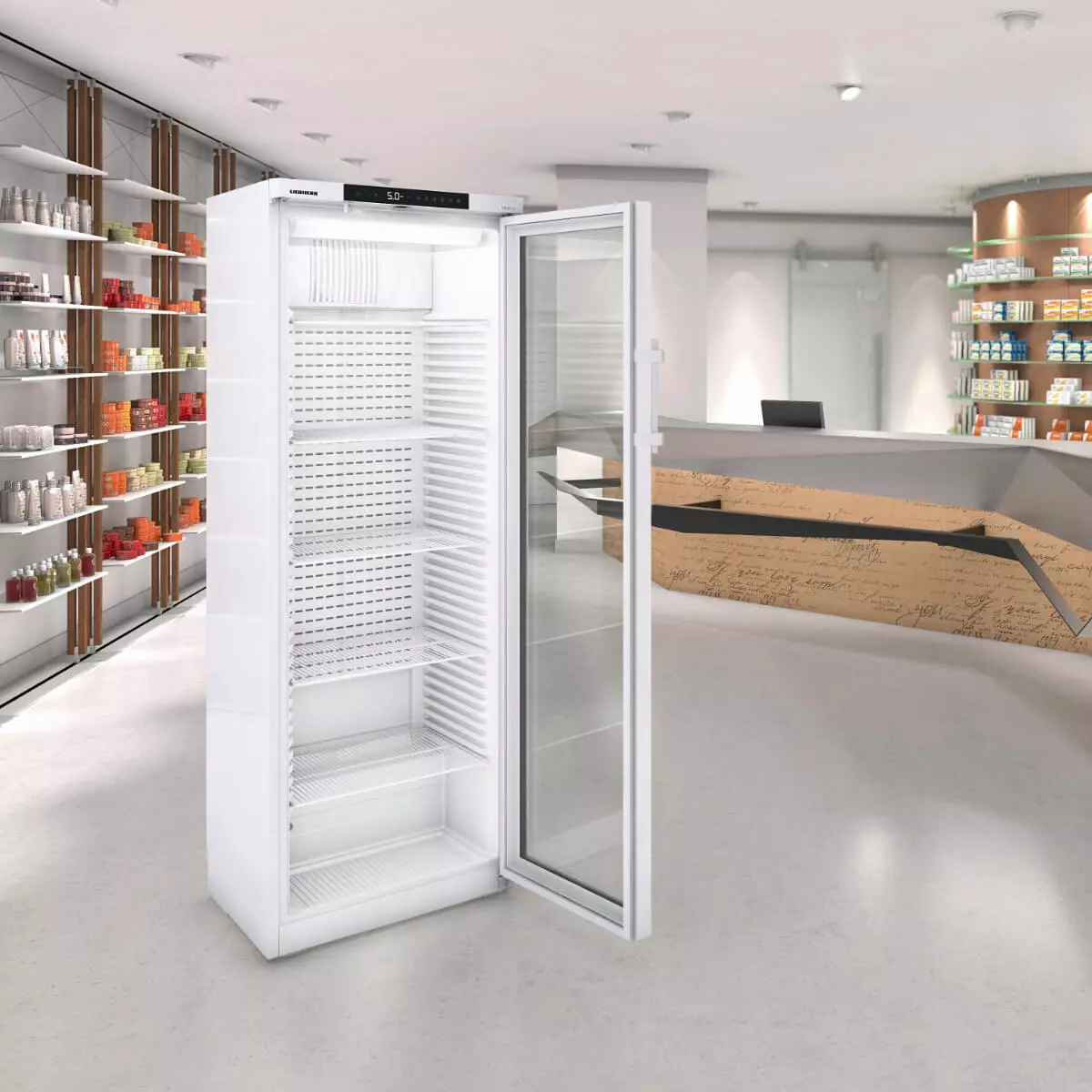  MKv 3913 MediLine medicine refrigerator with glass door