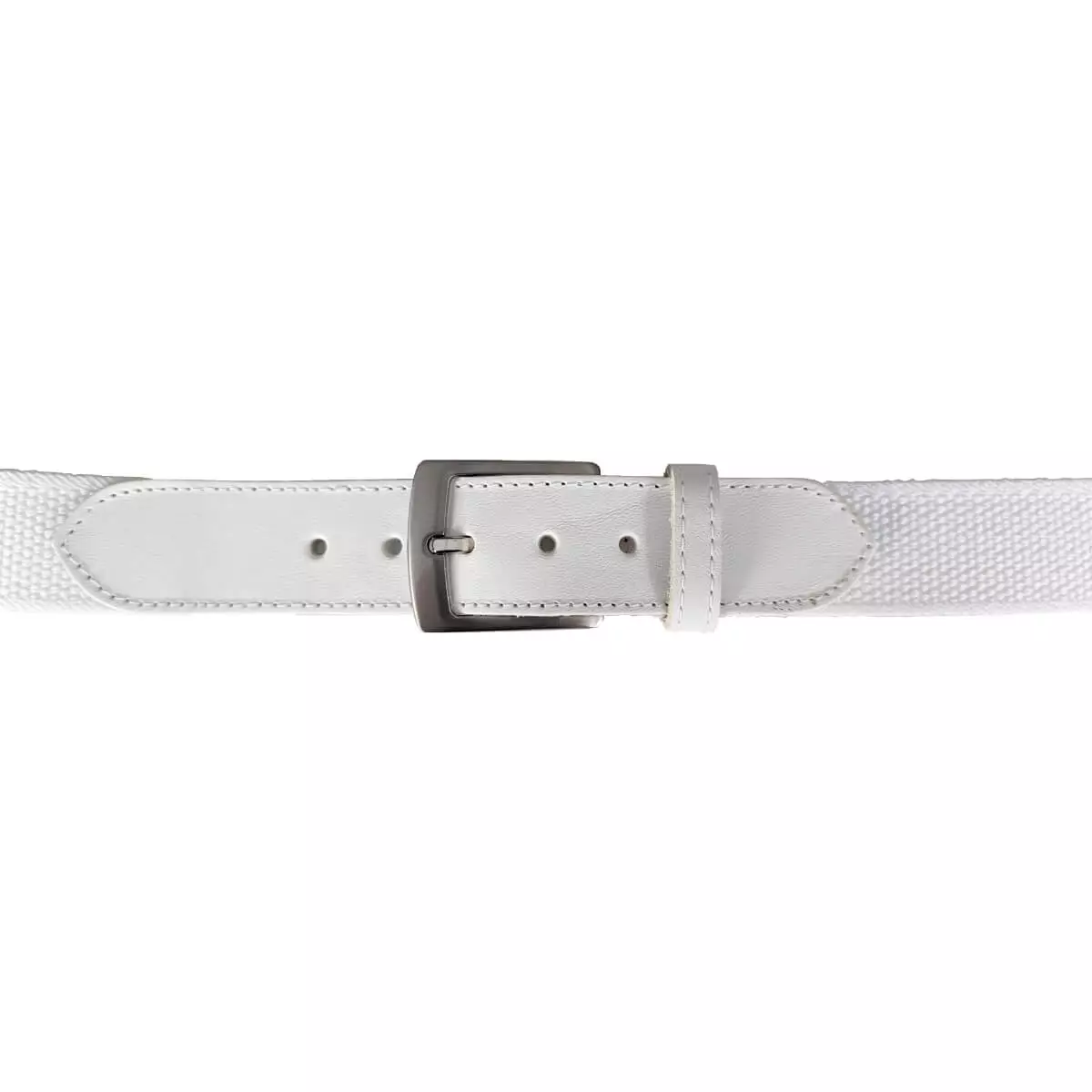  Elasticband belt with full-grain cowhide leather flaps