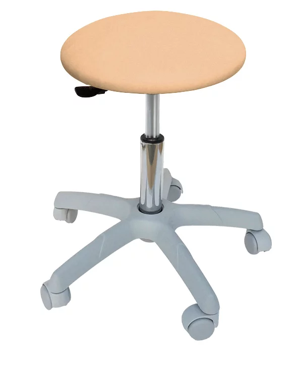  Roller stool with light gray base