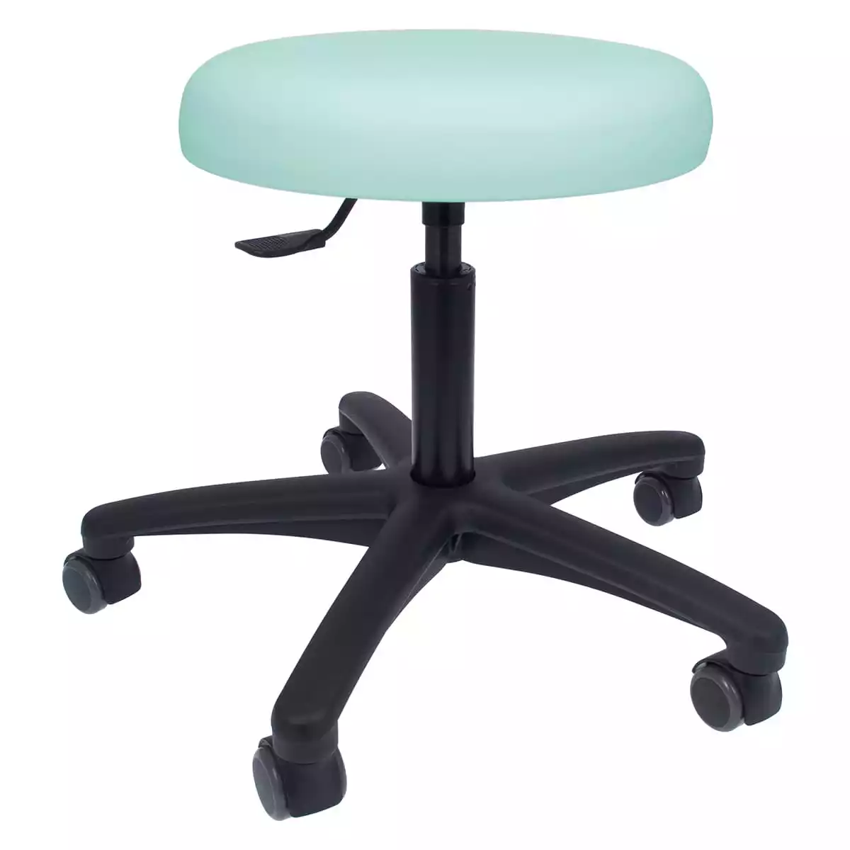  Swivel roll stool with plastic base