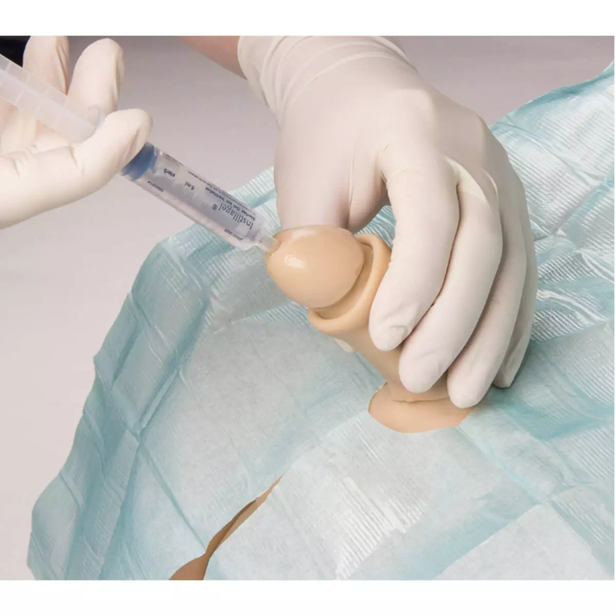  Catheterization model with genitalia inserts
