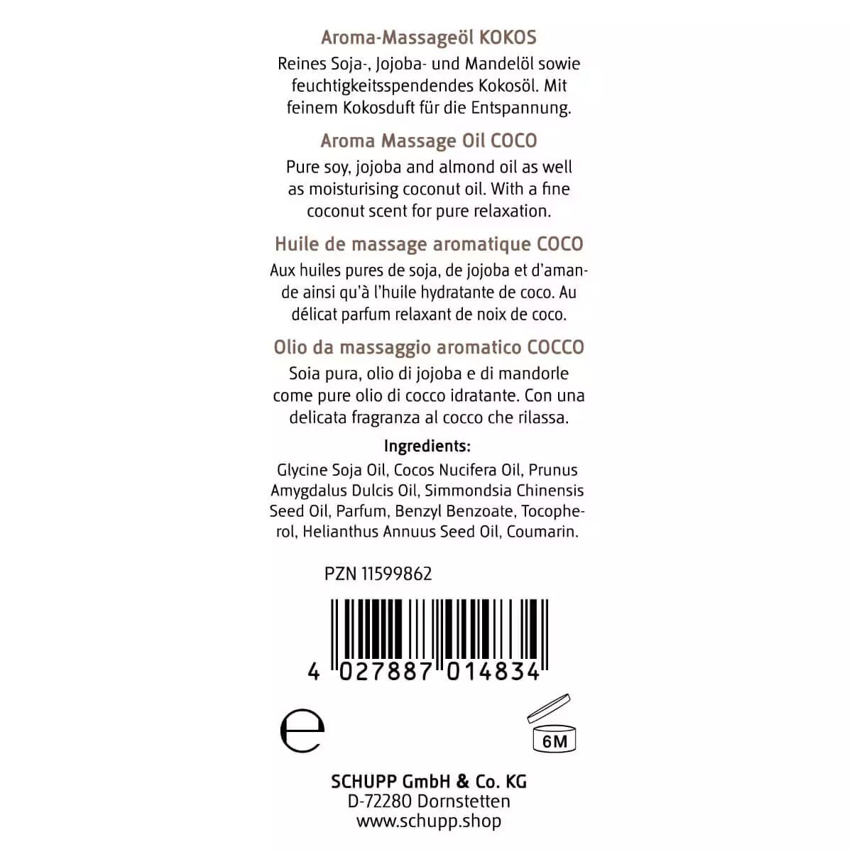  Aroma massage oil