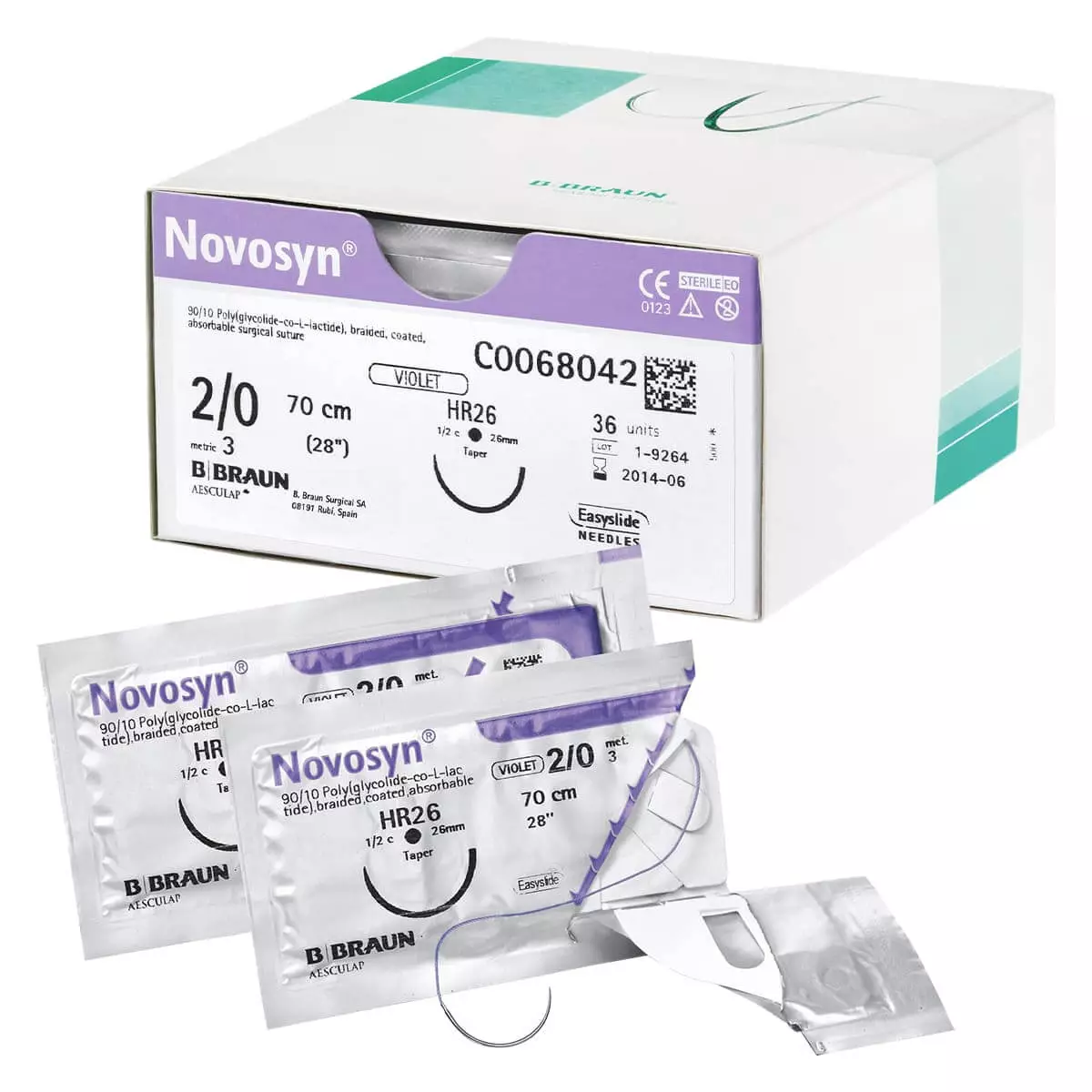  Novosyn Precut suture material (short sutures)