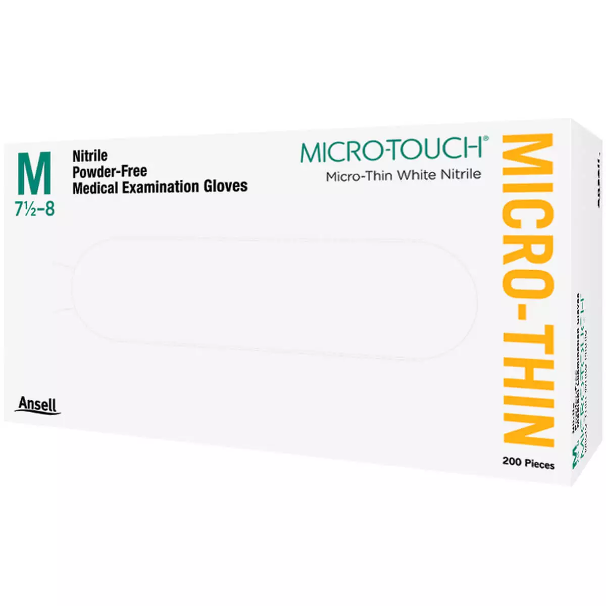  MICRO-TOUCH Micro-Thin White Nitrile examination glove