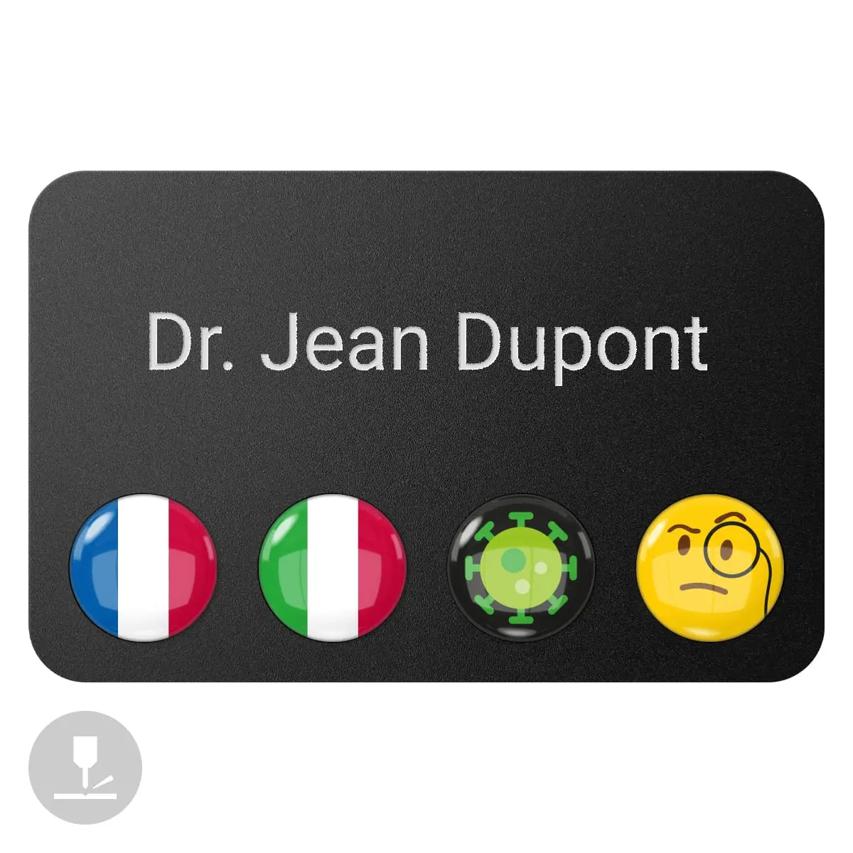 “DocTag” magnetic name tag “DocTag” magnetic name tag