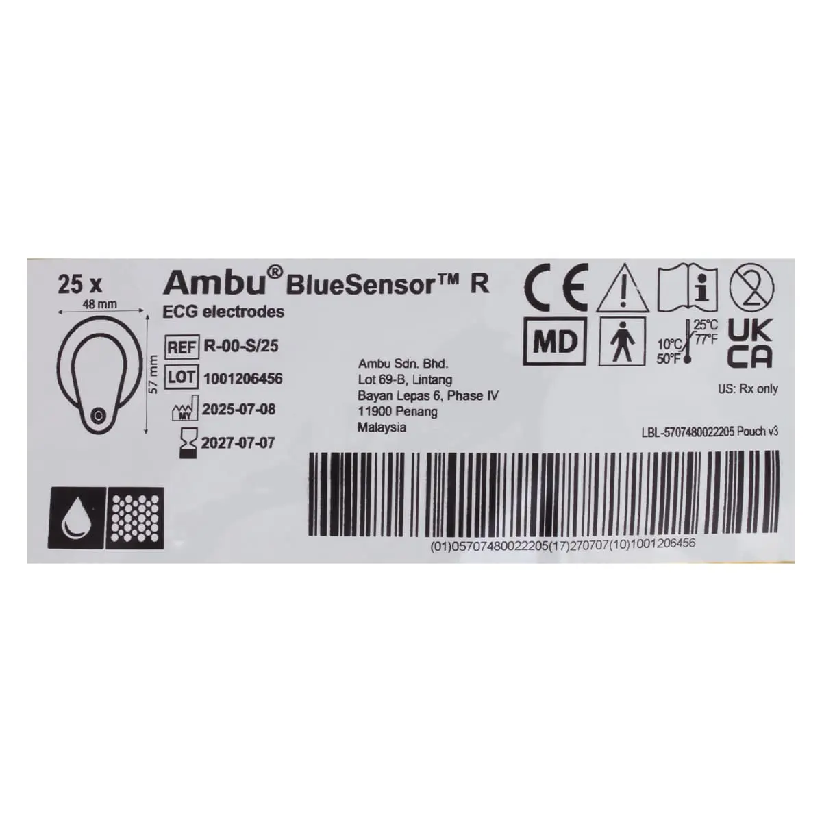 BlueSensor R-00-S/25 disposable ECG electrodes BlueSensor R-00-S/25 disposable ECG electrodes