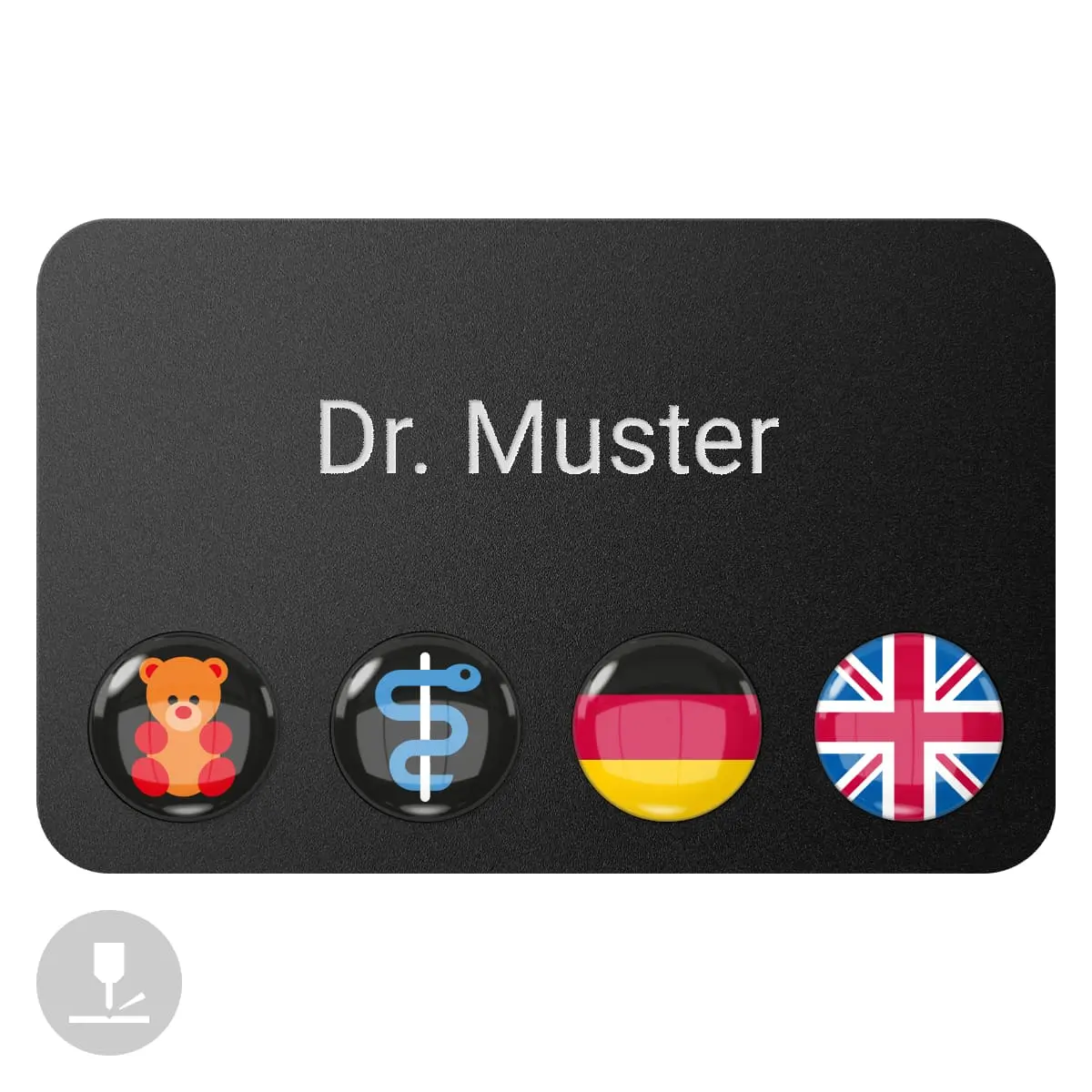 “DocTag” magnetic name tag “DocTag” magnetic name tag
