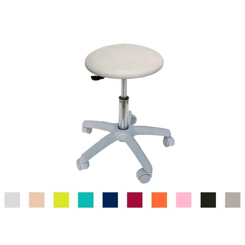  Roller stool with light gray base
