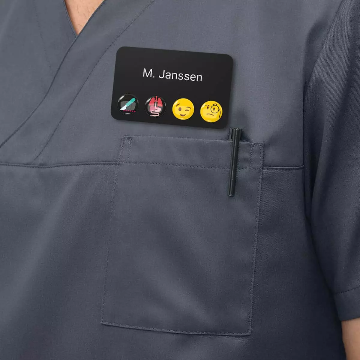  “DocTag” magnetic name tag