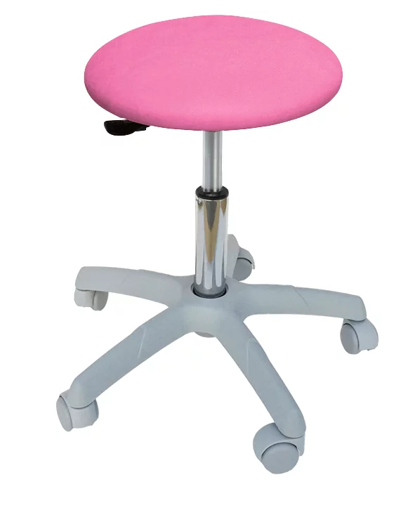 Roller stool with light gray base Roller stool with light gray base