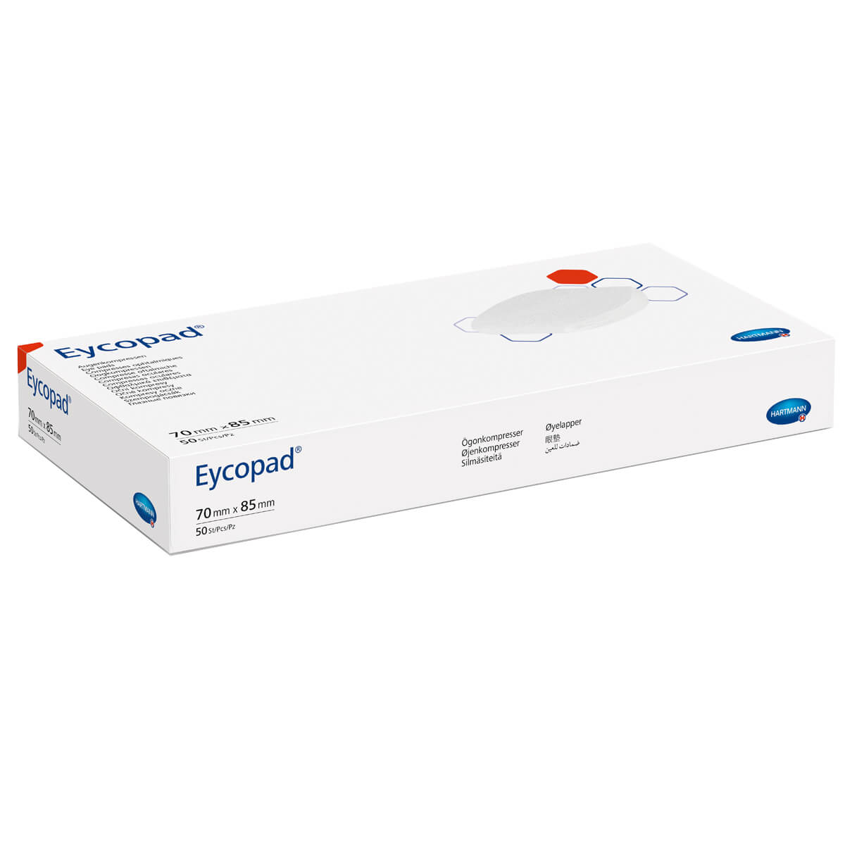 Buy HARTMANN Eycopad eye compress Unsterile, 70 x 85 mm – 50 pieces online