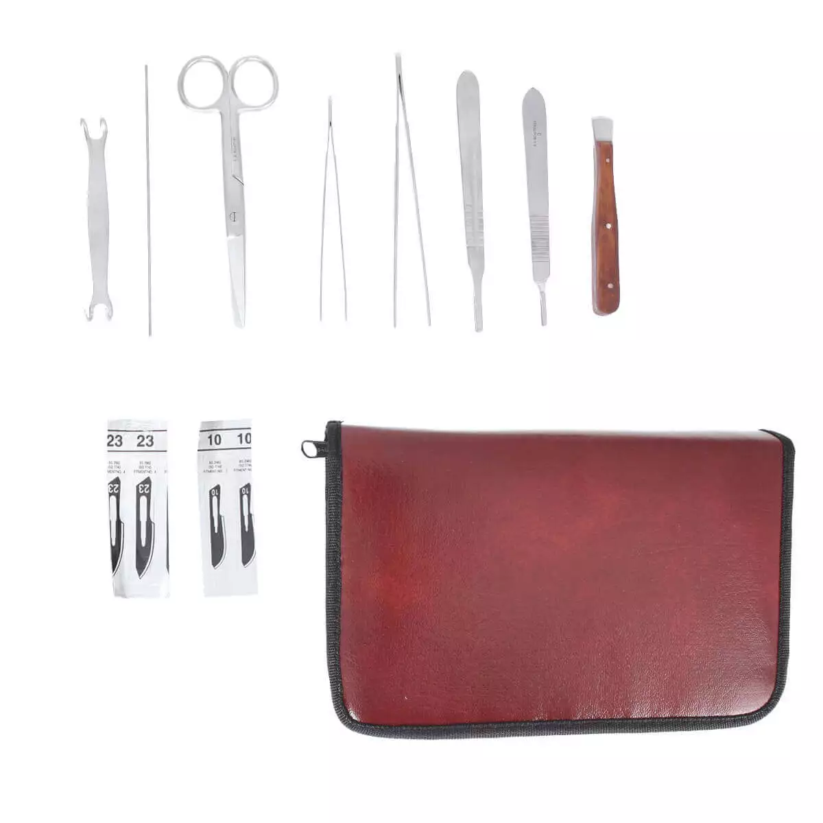  Dissecting set Small in imitation leather case