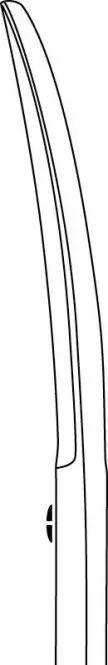  Surgical scissors pointed/blunt