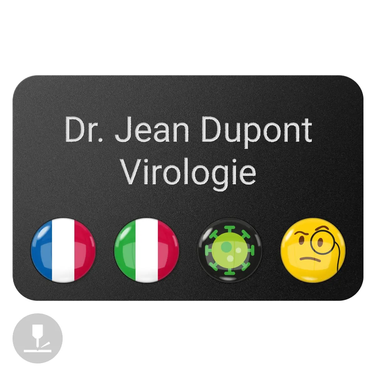 “DocTag” magnetic name tag “DocTag” magnetic name tag