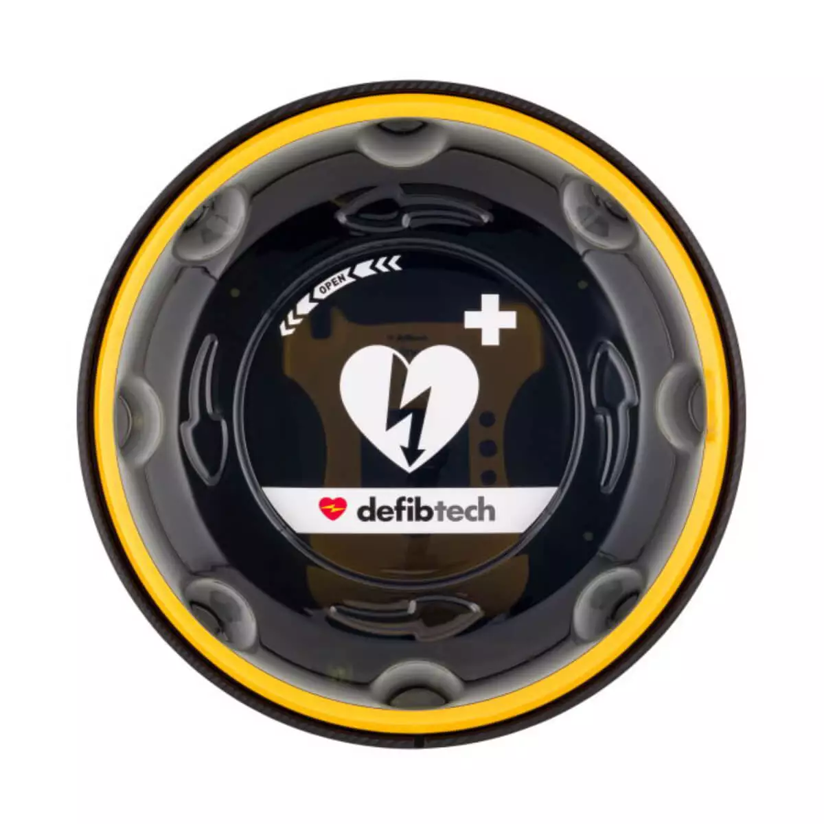  Round AED protective case with alarm