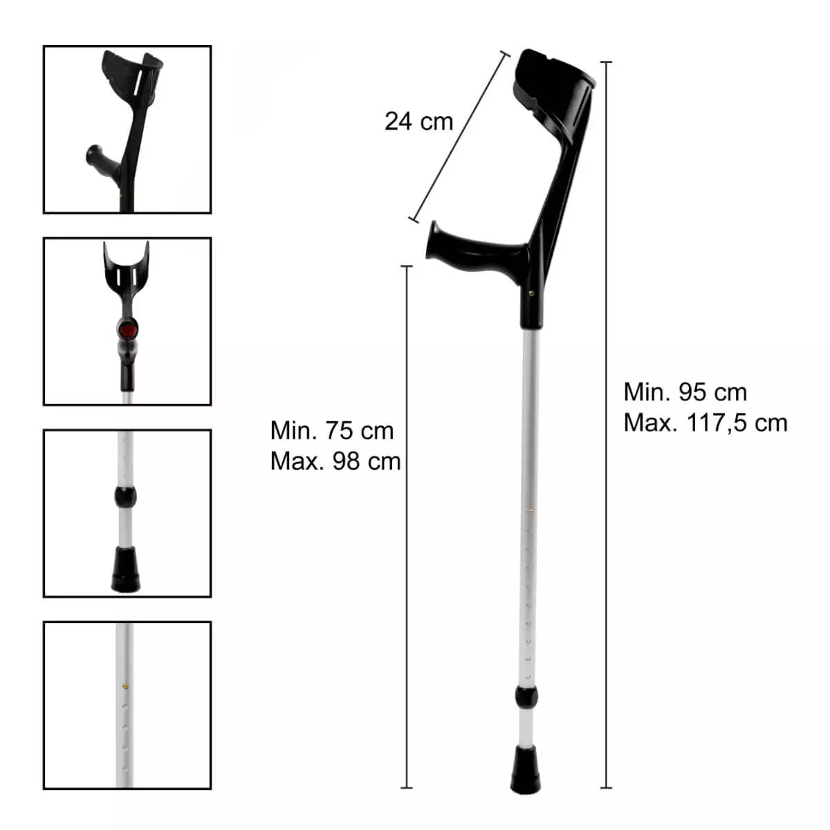  REBOTEC MAGIC-SOFT forearm crutch