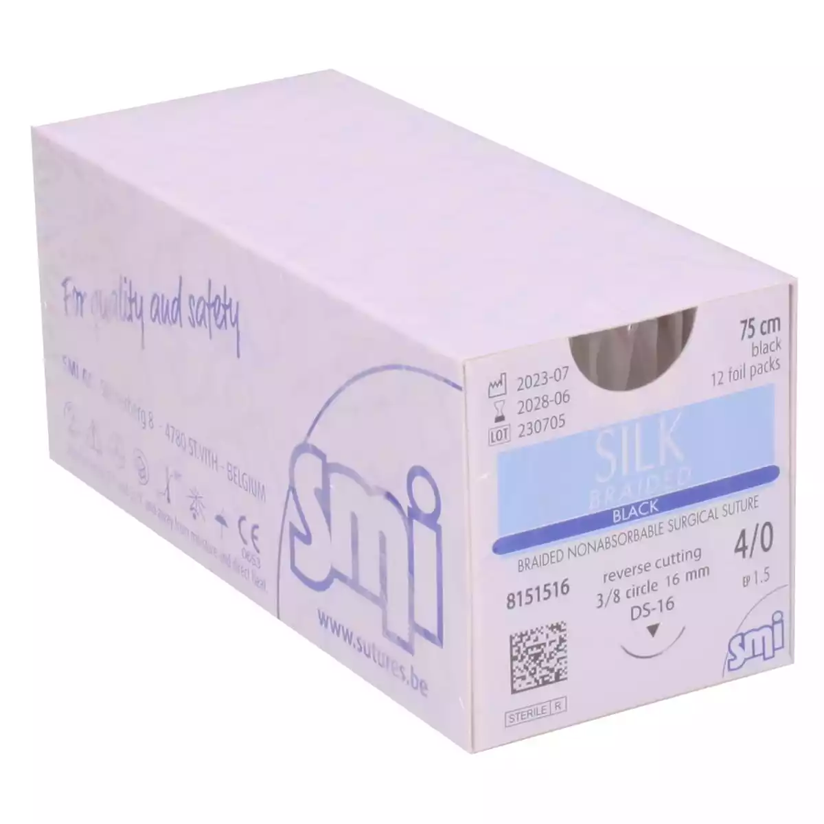 Silk Braided Black suture material Silk Braided Black suture material