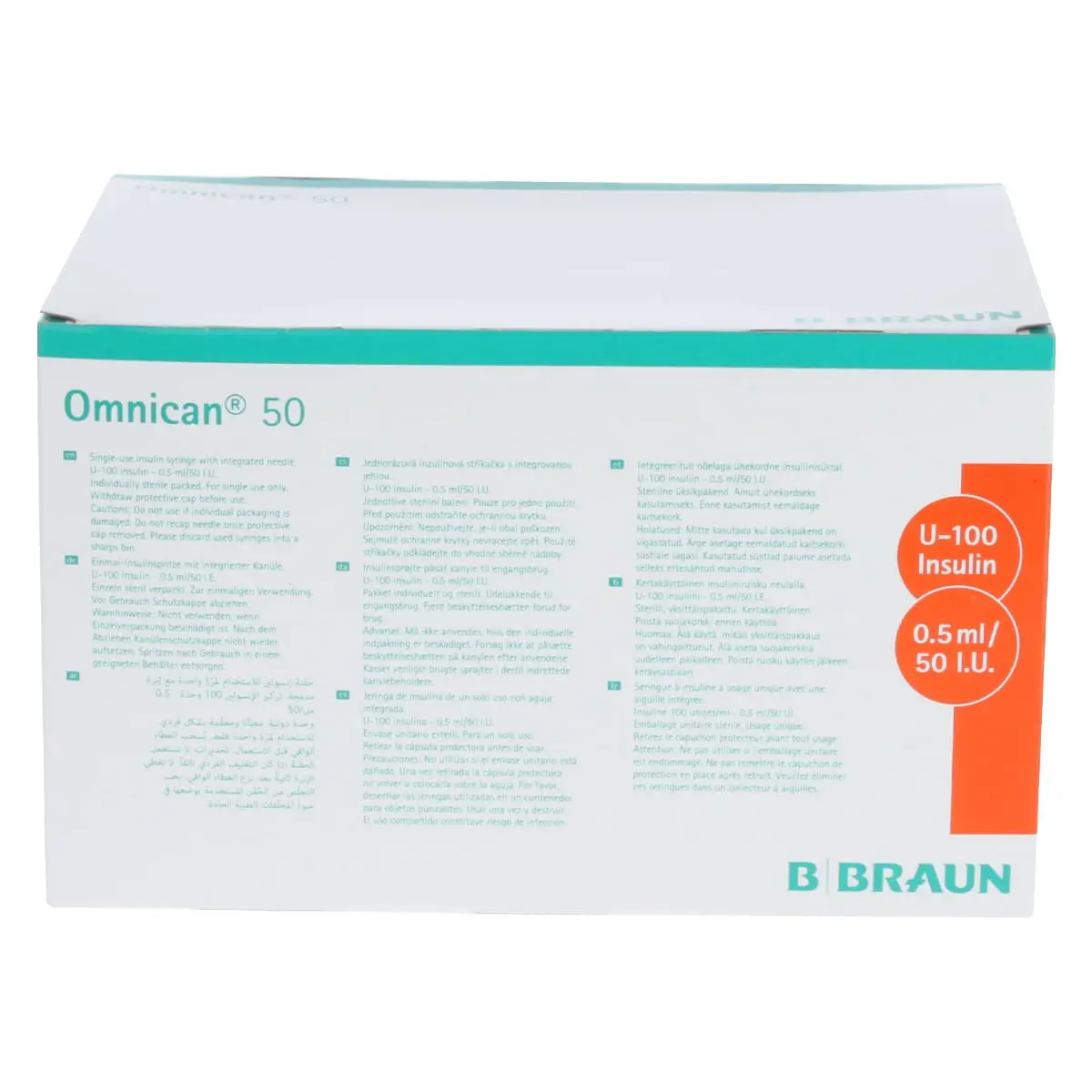 Omnican 50 Syringe for U-100 Insulin Omnican 50 Syringe for U-100 Insulin