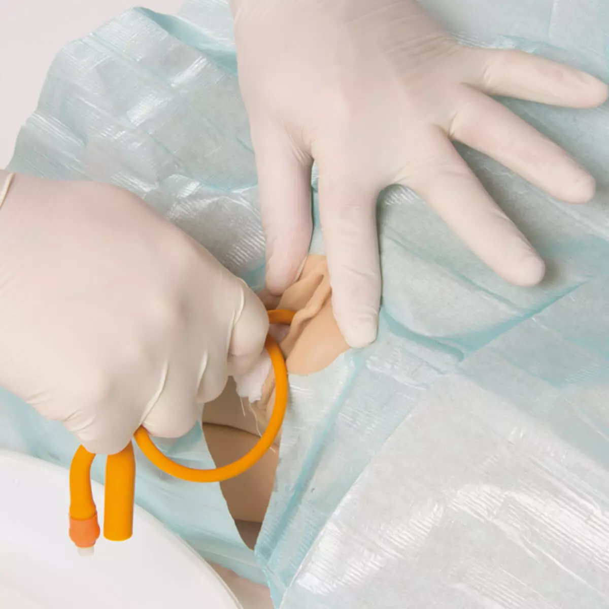 Catheterization model with genitalia inserts