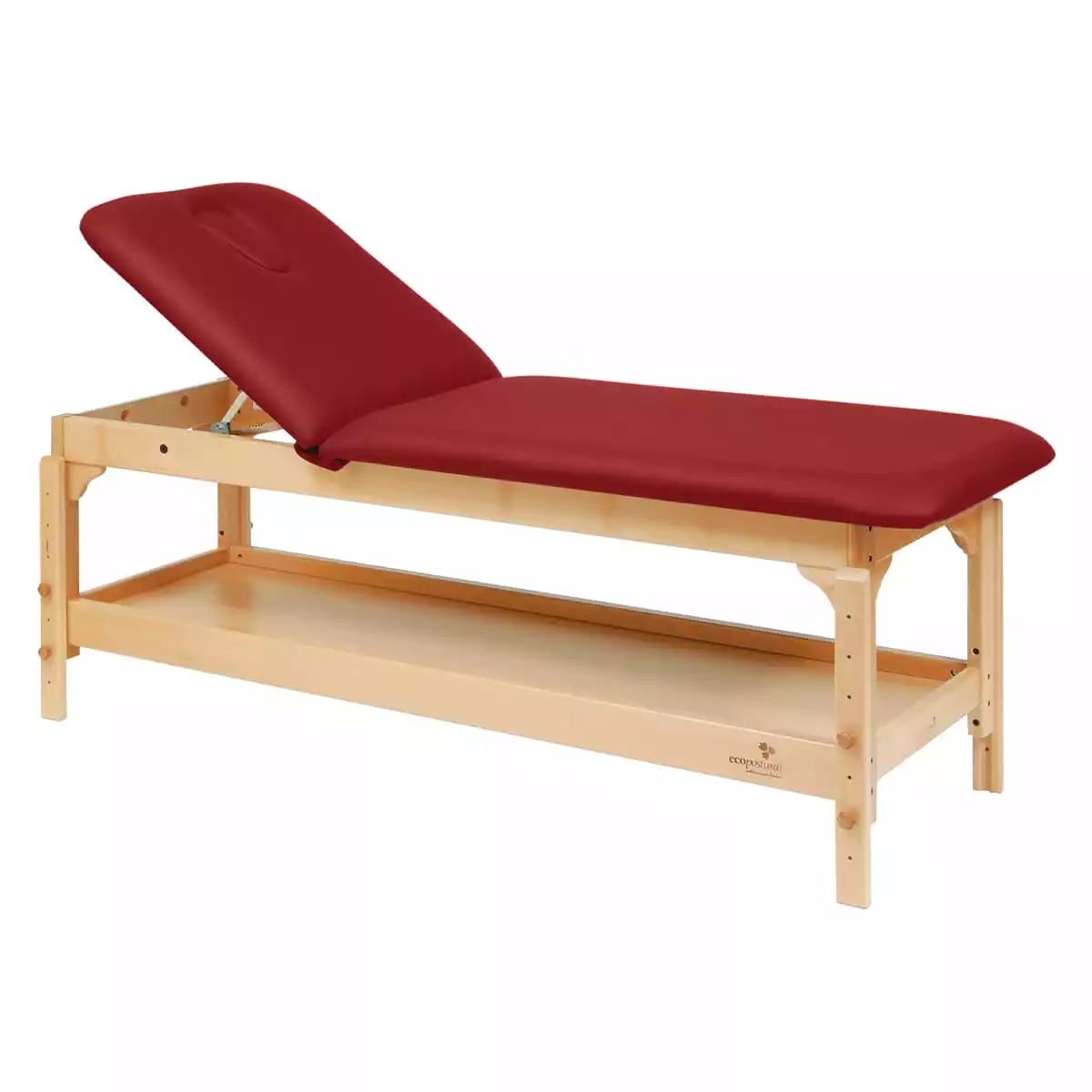 Two-piece treatment table with shelf Two-piece treatment table with shelf